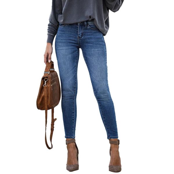 jeans new fashion women ladies korean stretch jeans solid color slim fit midwaist casual cropped denim trousers, Blue
jeans new fashion women ladies korean stretch jeans solid color slim fit midwaist casual cropped denim trousers, Blue
