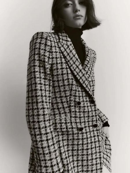 pants winter new women's allmatch fashion lapel longsleeved doublebreasted black and white houndstooth plaid midlength suit jacket
pants winter new women's allmatch fashion lapel longsleeved doublebreasted black and white houndstooth plaid midlength suit jacket