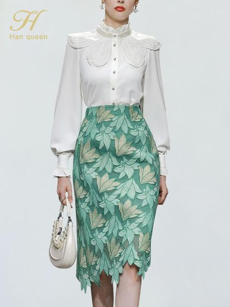 pants h han queen autumn korean 2 pieces set women beaded puff sleeves shirts and midi lace skirt casual simple office lady skirt suit, White
pants h han queen autumn korean 2 pieces set women beaded puff sleeves shirts and midi lace skirt casual simple office lady skirt suit, White