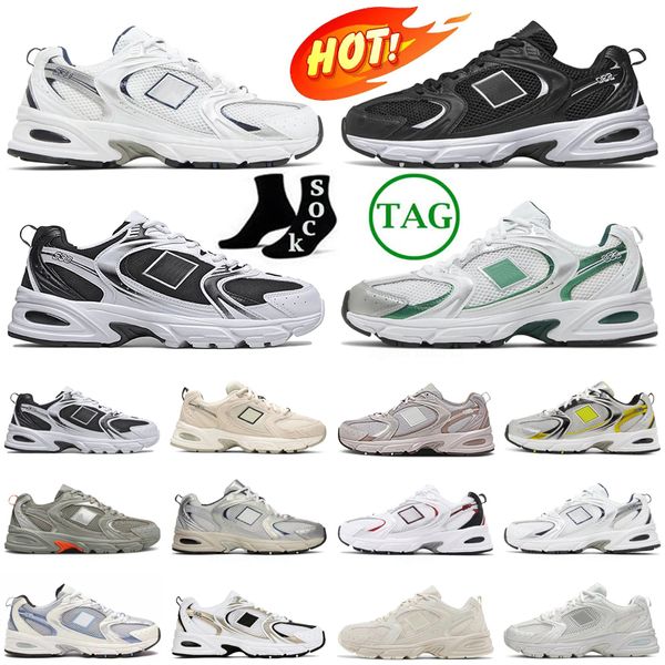 Image of Balence 530 Sneakers Running Shoes for Men Women White Sier Navy Yellow Blue Black Green Designer Ballence 530s Dhgates Outdoor Trainers Jogging Size 36-45