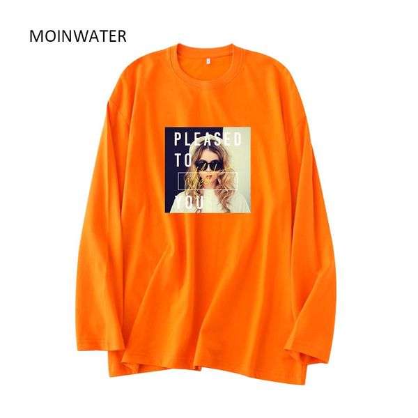 t-shirt moinwater lady new orange cotton long sleeve t shirts women yellow black casual autumn fashion tees mlt2153, White
t-shirt moinwater lady new orange cotton long sleeve t shirts women yellow black casual autumn fashion tees mlt2153, White
