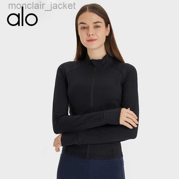 desginer alos yoga jacket new fitness suit slim fit zipper suit running long sleeve suit coat women, Black;brown
desginer alos yoga jacket new fitness suit slim fit zipper suit running long sleeve suit coat women, Black;brown