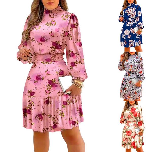 european and american women's printed dress, fresh and sweet lantern sleeves, pleated solid color, buttocks wrapped, elegant designer w, Black;gray
european and american women's printed dress, fresh and sweet lantern sleeves, pleated solid color, buttocks wrapped, elegant designer w, Black;gray