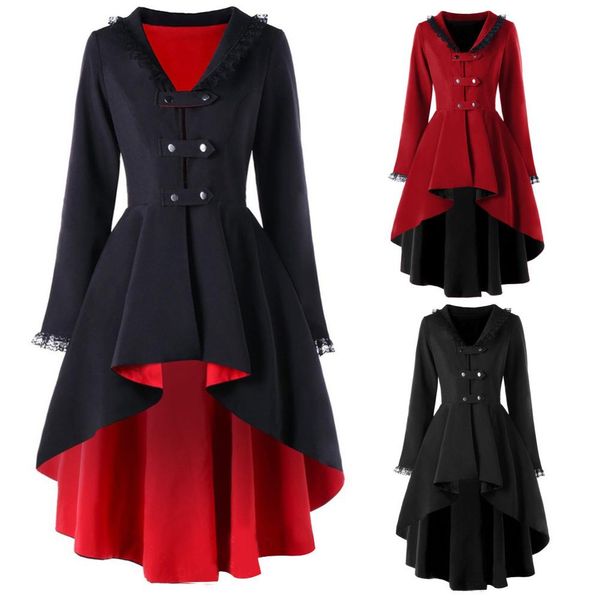 dresses elegant fashion steampunk dress victorian medieval high autumn winter women dance patry robe lace pathcwork swallowtail dress, Black;gray
dresses elegant fashion steampunk dress victorian medieval high autumn winter women dance patry robe lace pathcwork swallowtail dress, Black;gray