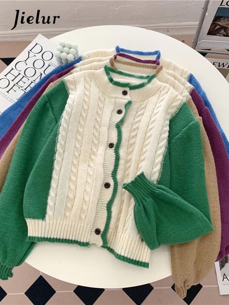 sweaters jielur autumn cashmere short knitted sweater women singlebreasted khaki green hit color female cardigan long sleeve small coat, White;black 
sweaters jielur autumn cashmere short knitted sweater women singlebreasted khaki green hit color female cardigan long sleeve small coat, White;black