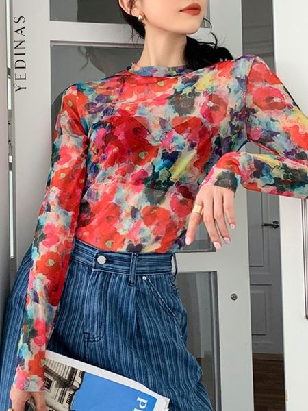 t-shirt yedinas thin mesh long sleeve t shirt gothic y2k floral o neck tee see through fashion women streetwear tshirt new, White
t-shirt yedinas thin mesh long sleeve t shirt gothic y2k floral o neck tee see through fashion women streetwear tshirt new, White