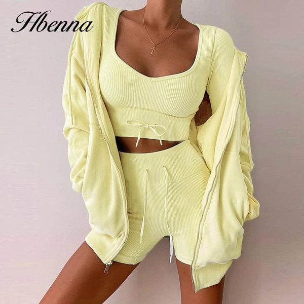 dress hbenna casual 2 pieces sets women 2021 solid long sleeve crop with shorts sets slim elastics fashion outfit oneck homewear, White
dress hbenna casual 2 pieces sets women 2021 solid long sleeve crop with shorts sets slim elastics fashion outfit oneck homewear, White