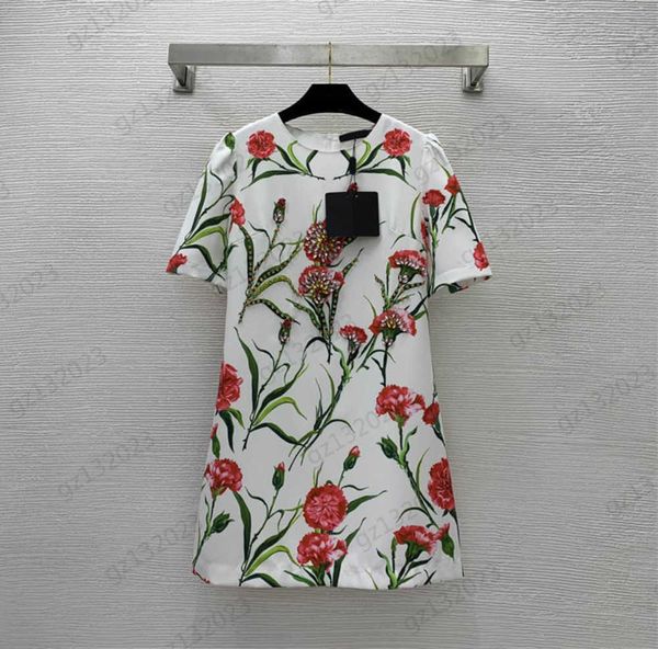 summer dresses front drill decorative floral print crewneck short sleeve dress a-line version type looser slimming temperament joker maxiski, Black;gray
summer dresses front drill decorative floral print crewneck short sleeve dress a-line version type looser slimming temperament joker maxiski, Black;gray