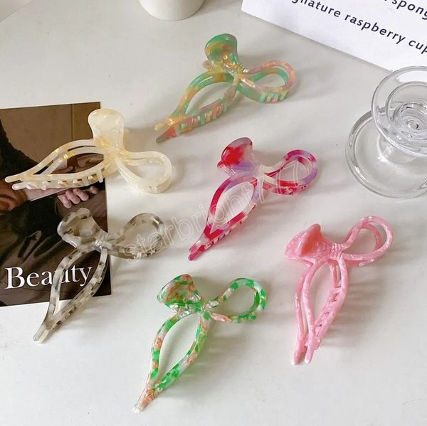 korean new design fashion 13cm extra large bow hollow hair claw sweet marbling acetate clip hair accessories, Slivery;white
korean new design fashion 13cm extra large bow hollow hair claw sweet marbling acetate clip hair accessories, Slivery;white