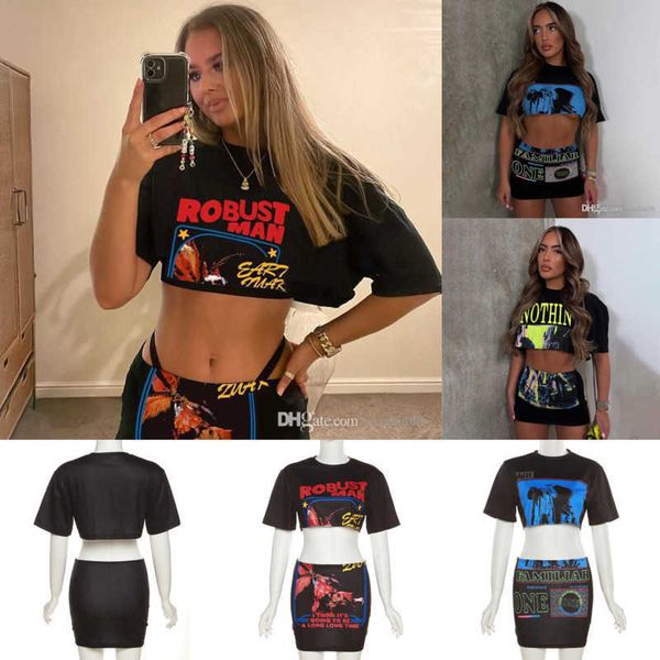 2023 summer designer dress womens print two piece skirt outfits loose crop high waist wrapped hip short dress set, Black;gray
2023 summer designer dress womens print two piece skirt outfits loose crop high waist wrapped hip short dress set, Black;gray