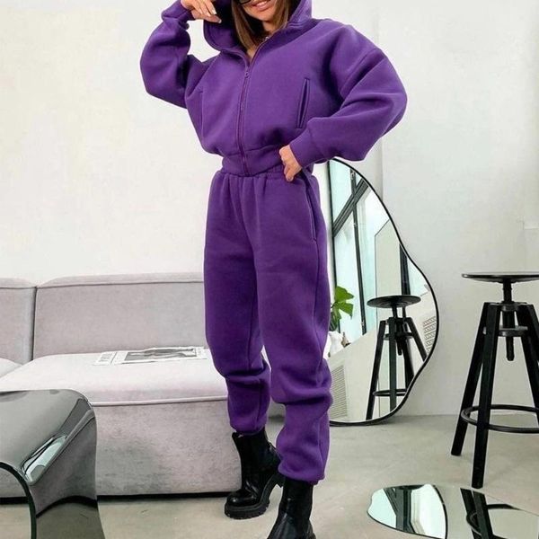 pants frauen elegante fleece sweatshirt outfits fashion zipper mit kapuze sweatshirt lange hose anzug casual langarm solide lose 2pc s, White
pants frauen elegante fleece sweatshirt outfits fashion zipper mit kapuze sweatshirt lange hose anzug casual langarm solide lose 2pc s, White