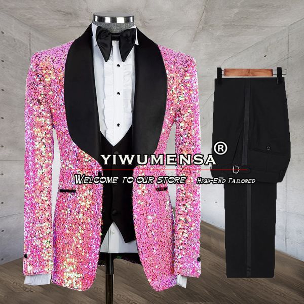 men's suits blazers jas merah muda gemerlapan pria slim fit sequin blazer memuncak laple tuksedo pernikahan formal dibuat sesuai pesana, White;black
men's suits blazers jas merah muda gemerlapan pria slim fit sequin blazer memuncak laple tuksedo pernikahan formal dibuat sesuai pesana, White;black