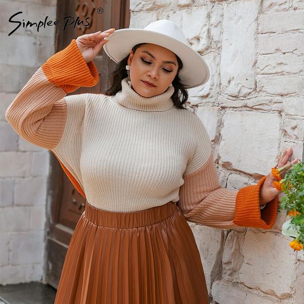 t-shirt simplee plus autumn turtleneck knitted pullover plus size women long sleeve warm oversize sweater fashion loose 3xl sweater new, Black
t-shirt simplee plus autumn turtleneck knitted pullover plus size women long sleeve warm oversize sweater fashion loose 3xl sweater new, Black