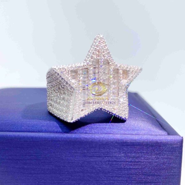 gra certificated designer jewelry custom made vvs moissanite diamond hip hop david star ring, Silver
gra certificated designer jewelry custom made vvs moissanite diamond hip hop david star ring, Silver