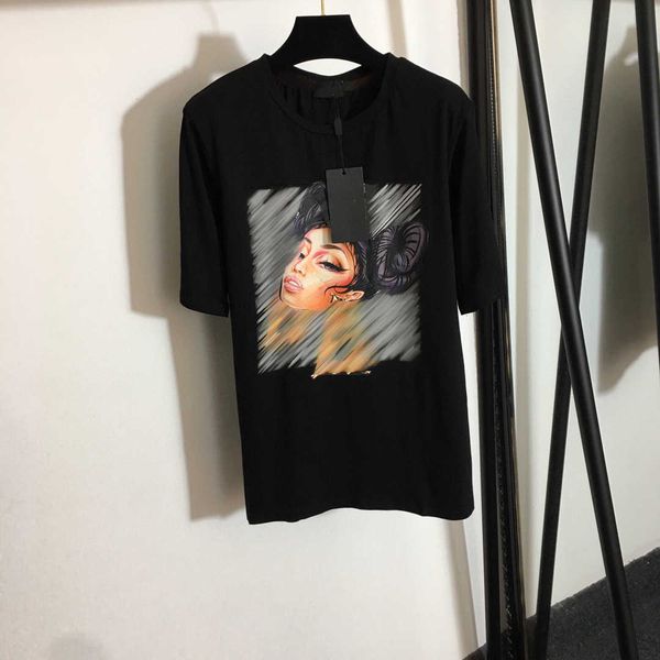 23ss womens t-shirt womens designer clothing tee round neck pure cotton earrings beauty fashion print loose crew neck short sleeve t-shirt, White
23ss womens t-shirt womens designer clothing tee round neck pure cotton earrings beauty fashion print loose crew neck short sleeve t-shirt, White