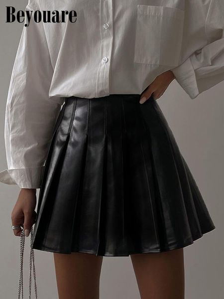 dresses beyouare women pleated skirt pu faux leather black brown slim high waist a line skirt autumn fashion party casual streetwear2021, White;black
dresses beyouare women pleated skirt pu faux leather black brown slim high waist a line skirt autumn fashion party casual streetwear2021, White;black