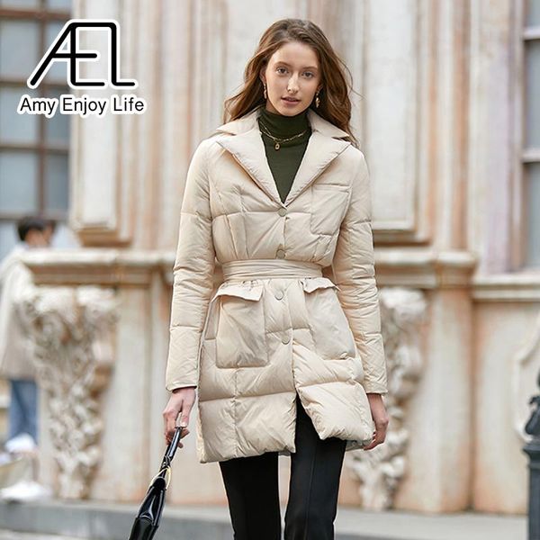parkas ael winter warm coat korean slim 90% white duck down jacket women's long sleeve long thick coat elegant streetwear, Black
parkas ael winter warm coat korean slim 90% white duck down jacket women's long sleeve long thick coat elegant streetwear, Black