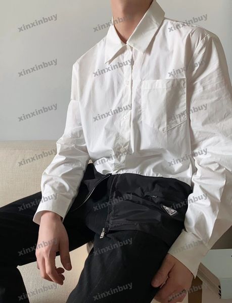 xinxinbuy men designer tee t shirt 23ss metal triangle label nylon short sleeve cotton women black white blue xs-2xl, Black;brown
xinxinbuy men designer tee t shirt 23ss metal triangle label nylon short sleeve cotton women black white blue xs-2xl, Black;brown