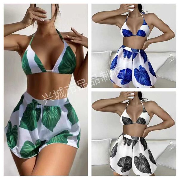 bikini 2023 new swimwear women's three piece mesh pants leaf printed bikini swimwear
bikini 2023 new swimwear women's three piece mesh pants leaf printed bikini swimwear