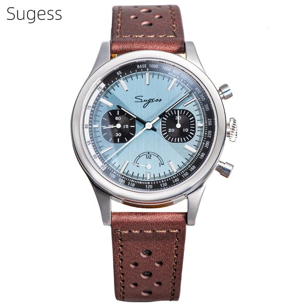 wristwatches sugess pilot watch of men 1963 movement handwind chronograph wristwatches sapphire waterproof hand wind power reserve luminous, Slivery;brown
wristwatches sugess pilot watch of men 1963 movement handwind chronograph wristwatches sapphire waterproof hand wind power reserve luminous, Slivery;brown