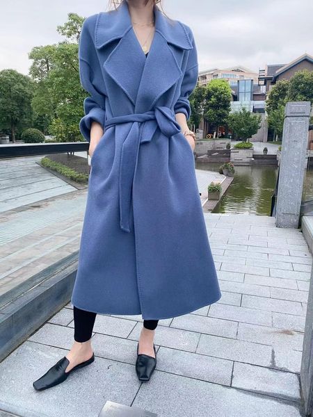 fur 2022 autumn/winter new korean version temperament doublesided cashmere coat women's long wool coat loose wide version slimming, Black
fur 2022 autumn/winter new korean version temperament doublesided cashmere coat women's long wool coat loose wide version slimming, Black