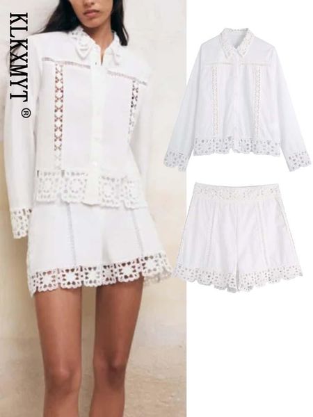 dress 2022 summer women crochet blouses+shorts set long sleeve single breasted shirt woman 2 pieces shorts suit, White
dress 2022 summer women crochet blouses+shorts set long sleeve single breasted shirt woman 2 pieces shorts suit, White