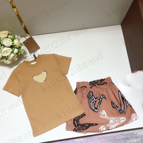2023ss designer girls skirts sets cotton t shirts with skirt two pieces sets brand children brown t shirts bear printing high end pleated ha, White
2023ss designer girls skirts sets cotton t shirts with skirt two pieces sets brand children brown t shirts bear printing high end pleated ha, White