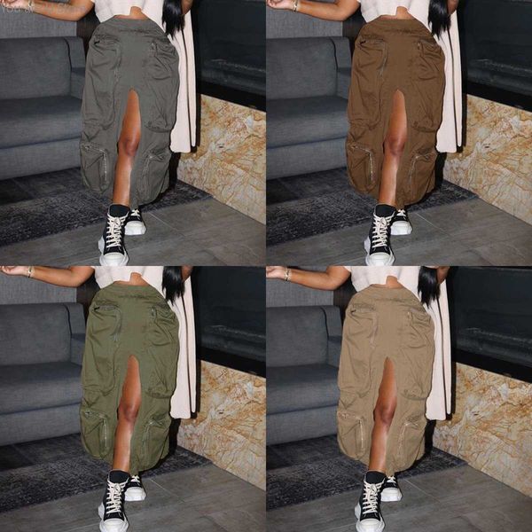 skirts 2023 nova harajuku carga saia alta diviso grandes bolsos baggy cyber y2k esttica tornozelo comprimento midi fenda saias calas feminin, Black
skirts 2023 nova harajuku carga saia alta diviso grandes bolsos baggy cyber y2k esttica tornozelo comprimento midi fenda saias calas feminin, Black