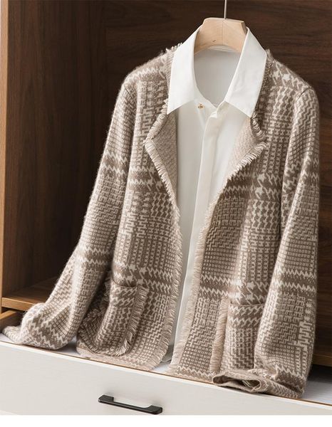 sweaters women's 100% pure wool knitted cardigan oneck longsleeved loose allmatch highend coat cashmere sweater winter sxxl, White;black
sweaters women's 100% pure wool knitted cardigan oneck longsleeved loose allmatch highend coat cashmere sweater winter sxxl, White;black