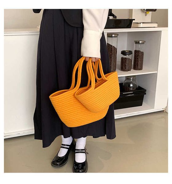 nxy new straw bag for women trend cotton rope designer purses and handbags girls casual open weave beach carrycot totes bags 230424
nxy new straw bag for women trend cotton rope designer purses and handbags girls casual open weave beach carrycot totes bags 230424