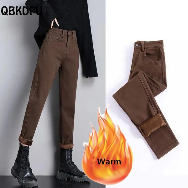 jeans vintage brown plus velvet harem jeans women casual basic high waist autumn winter vaqueros thick warm ankle length denim pants, Blue
jeans vintage brown plus velvet harem jeans women casual basic high waist autumn winter vaqueros thick warm ankle length denim pants, Blue