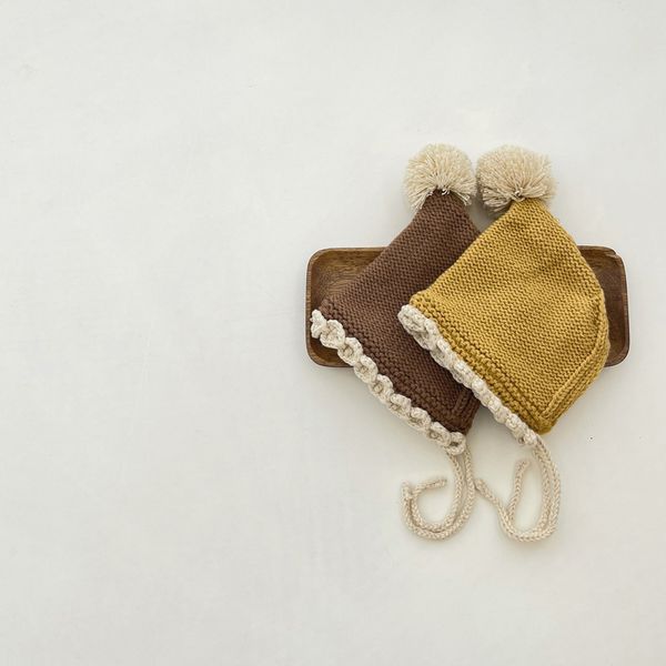 caps hats cute pom baby knit hat winter warm baby beanie cap kids protection ear bonnet caps born accessories 230427, Yellow
caps hats cute pom baby knit hat winter warm baby beanie cap kids protection ear bonnet caps born accessories 230427, Yellow