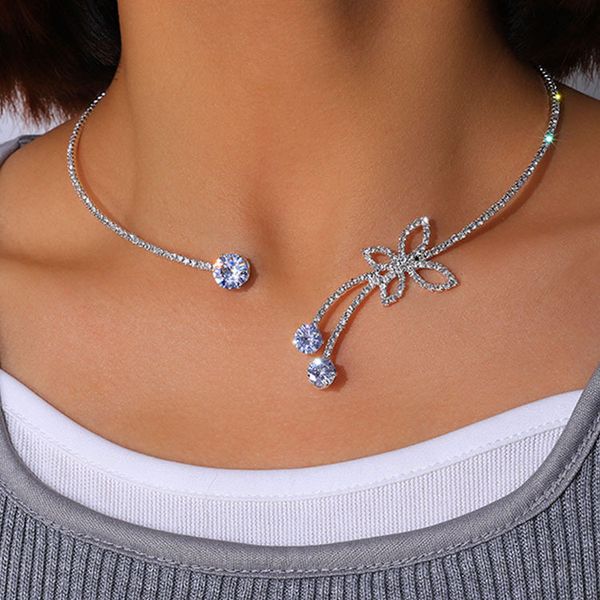 rhinestone butterfly collar wholesale niche design sense necklace simple full drill collarbone chain fairy female valentine's day chris, Silver
rhinestone butterfly collar wholesale niche design sense necklace simple full drill collarbone chain fairy female valentine's day chris, Silver
