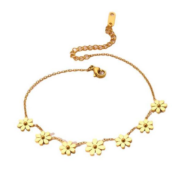 fashion designer ins style daisy bracelet women's titanium steel rose gold non fading girlfriends bracelet jewelry, Golden;silver
fashion designer ins style daisy bracelet women's titanium steel rose gold non fading girlfriends bracelet jewelry, Golden;silver