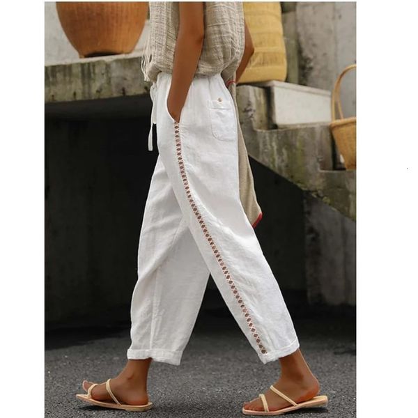 women's pants s wanita elegan cut out renda tambal sulam celana kasual 230426, Black;white
women's pants s wanita elegan cut out renda tambal sulam celana kasual 230426, Black;white