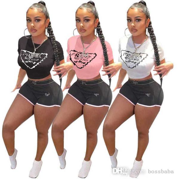 women tracksuits designer 2023 new high street brand wear two letter printed short sleeve t-shirts and shorts, Gray
women tracksuits designer 2023 new high street brand wear two letter printed short sleeve t-shirts and shorts, Gray