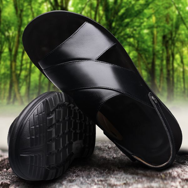 sandals summer dual-purpose beach shoes black cow leather thick sole shoes casual comfortable fashion versatile men's sandals 230427
sandals summer dual-purpose beach shoes black cow leather thick sole shoes casual comfortable fashion versatile men's sandals 230427