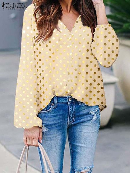 t-shirt casual elegant long sleeve blouse 2022 holiday v neck camisas women chic printed shirt zanzea spring autumn oversized tunic, White
t-shirt casual elegant long sleeve blouse 2022 holiday v neck camisas women chic printed shirt zanzea spring autumn oversized tunic, White