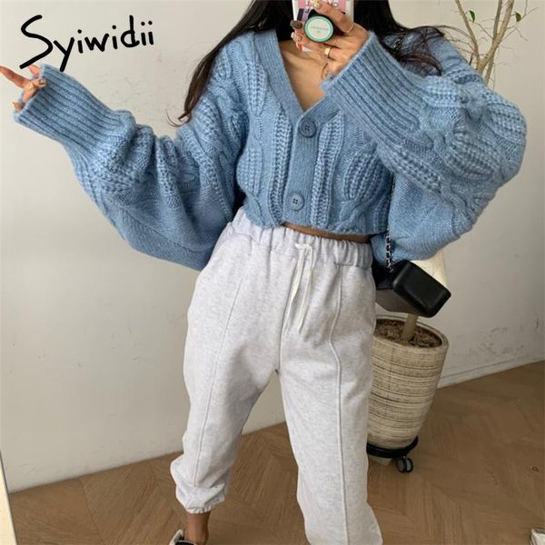 sweaters vintage crisscross cardigan woman sweaters fall winter 2022 raglan sleeve jumpers v neck button up jackets knitted short coats, White;black
sweaters vintage crisscross cardigan woman sweaters fall winter 2022 raglan sleeve jumpers v neck button up jackets knitted short coats, White;black