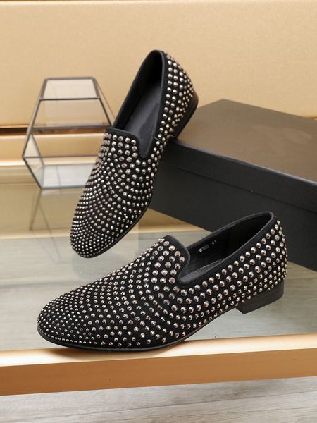 2023 mens designer dress shoes classic rivets party wedding business flats brand slip on flats casual loafers size 38-44, Black
2023 mens designer dress shoes classic rivets party wedding business flats brand slip on flats casual loafers size 38-44, Black