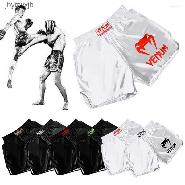 men's shorts boxing muay thai kick boxer trunks mma men fight grappling sportswear quick drying training short pant gobo, White;black
men's shorts boxing muay thai kick boxer trunks mma men fight grappling sportswear quick drying training short pant gobo, White;black