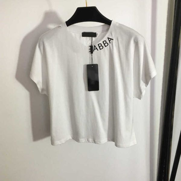 23ss womens t-shirt womens designer clothing tee round neck pure cotton monogram print short style short sleeve t-shirt women clothes a1, White
23ss womens t-shirt womens designer clothing tee round neck pure cotton monogram print short style short sleeve t-shirt women clothes a1, White