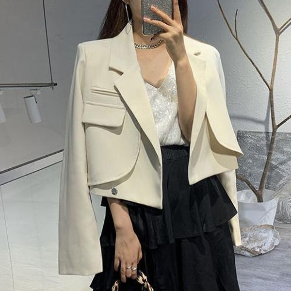 pants short suit jacket for small women in 2021 spring and autumn new style western suit jacket crop blazer women blazers, White
pants short suit jacket for small women in 2021 spring and autumn new style western suit jacket crop blazer women blazers, White