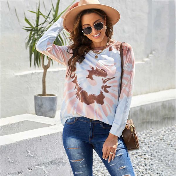 winter and autumn new tie dyed printed sweater women's round neck long sleeve loose 253016, Black
winter and autumn new tie dyed printed sweater women's round neck long sleeve loose 253016, Black