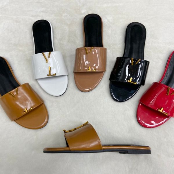 luxury designer women ys and l slippers black white brown leather sliders womens summer tribute sandals beach slide ladies loafers metal let
luxury designer women ys and l slippers black white brown leather sliders womens summer tribute sandals beach slide ladies loafers metal let