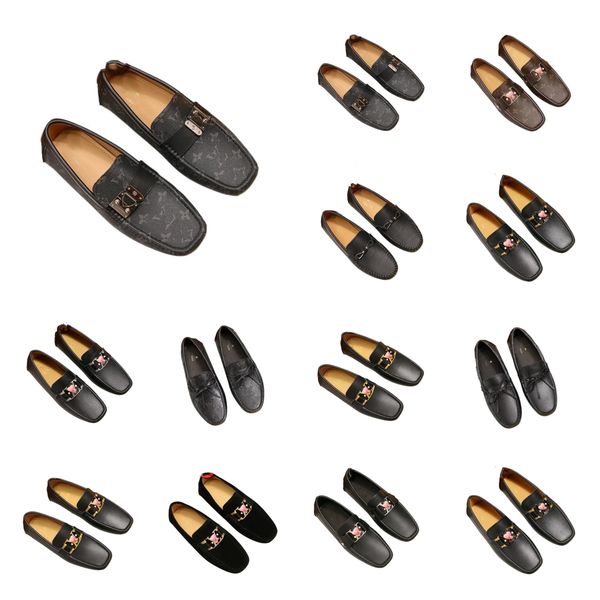 fashion luxury brand men's shoes sparkling shoes soft sole leather formal casual simple authentic spring and autumn loafers size 38-46, Black
fashion luxury brand men's shoes sparkling shoes soft sole leather formal casual simple authentic spring and autumn loafers size 38-46, Black