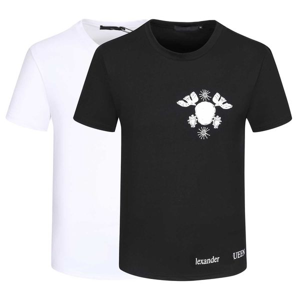 men's t-shirts designer brand slim round neck european and american fashion pattern cotton spring and summer casual black and white men, White;black
men's t-shirts designer brand slim round neck european and american fashion pattern cotton spring and summer casual black and white men, White;black