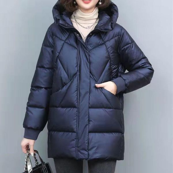 parkas glossy down jacket women's midlength section 2022 new winter blue white duck down warm middleaged mother urban leisure coat, Black
parkas glossy down jacket women's midlength section 2022 new winter blue white duck down warm middleaged mother urban leisure coat, Black