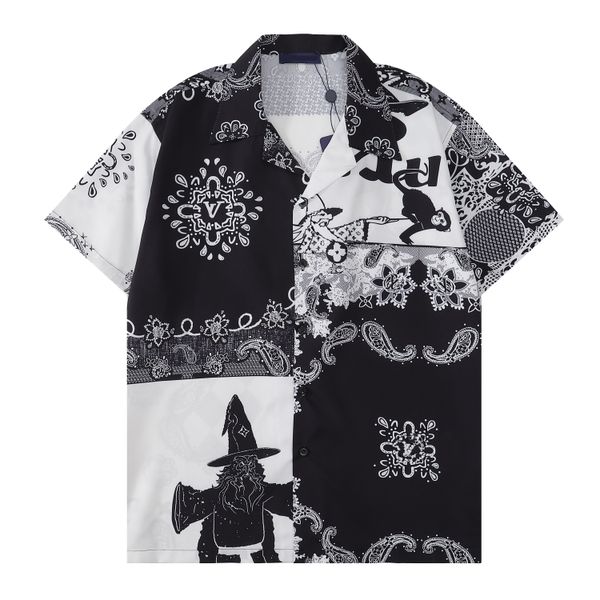 men's and women's casual shirts summer hawaiian style button lapel open short sleeve shirt brand designer designed loose -3xl, White;black
men's and women's casual shirts summer hawaiian style button lapel open short sleeve shirt brand designer designed loose -3xl, White;black