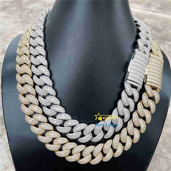 hip hop jewelry 20mm 3 rows round shape 925 silver moissanite diamond iced out cuban link chain men necklace
hip hop jewelry 20mm 3 rows round shape 925 silver moissanite diamond iced out cuban link chain men necklace